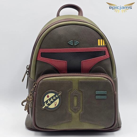 Loungefly Disney Star Wars Boba Fett Cosplay Mini Backpack New - Picture 1 of 7